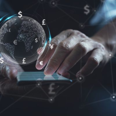 Currency,Exchange,,Money,Transfer,,Fintech,Financial,Technology,,Global,Business,,Online